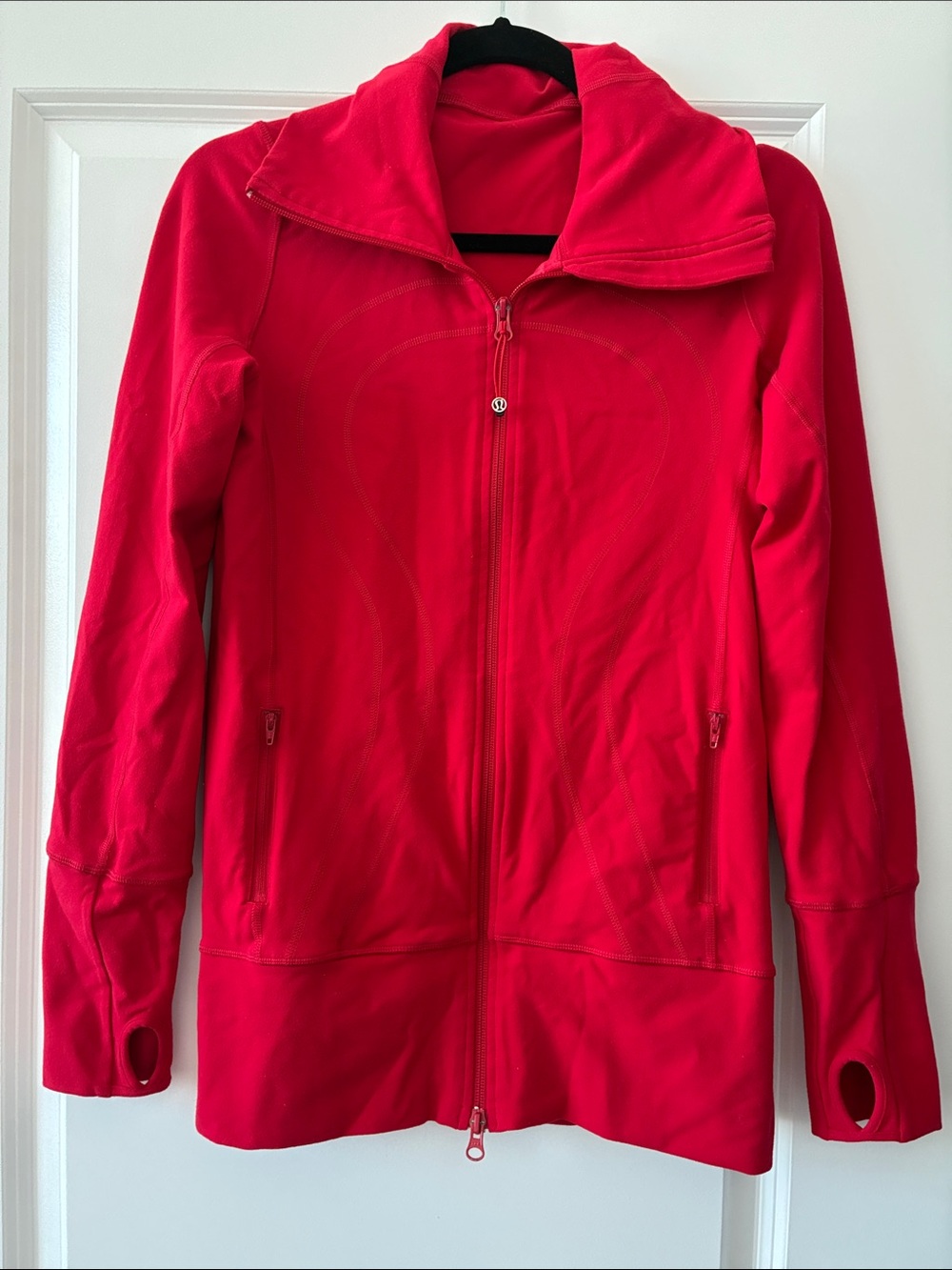 Lululemon Size 6 In Stride Zip-Up Fitted Jacket - Currant